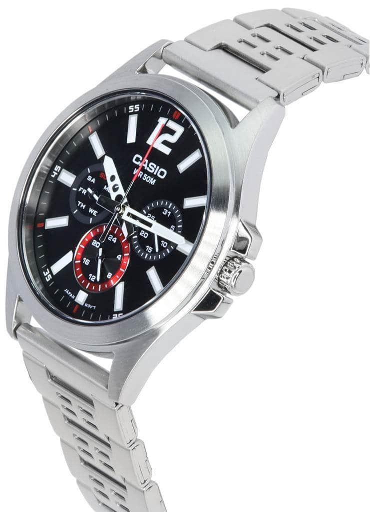 Оригинальные часы Casio Casio Collection MTP-E350D-1B кварцевые калибр механизма  общий вид