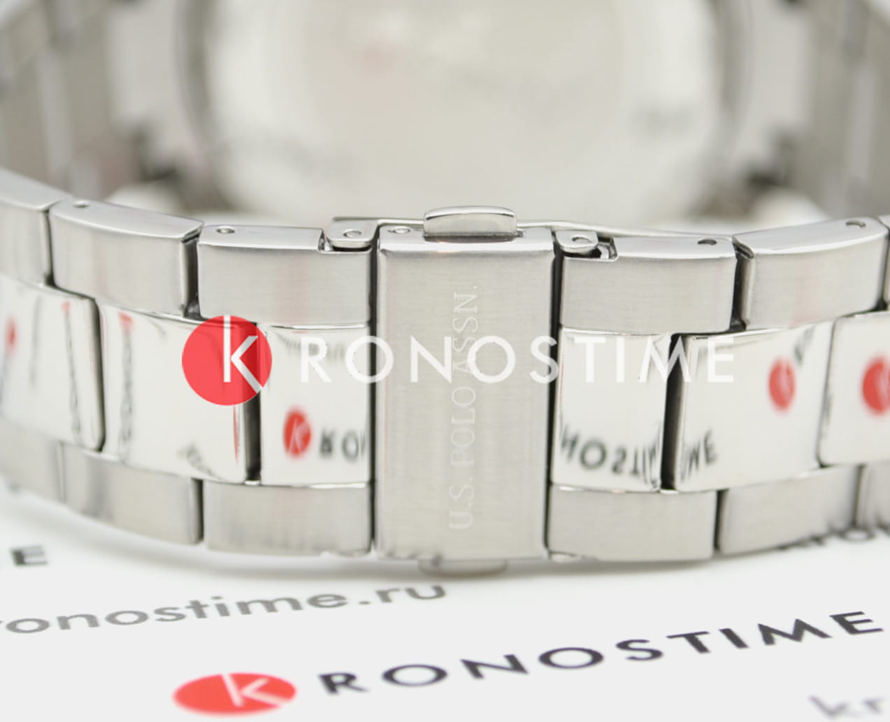 U.S. Polo Assn. U.S. Polo Assn. Crossing USPA1010-10 кварцевые мужские часы часы крупный план зеленый циферблата