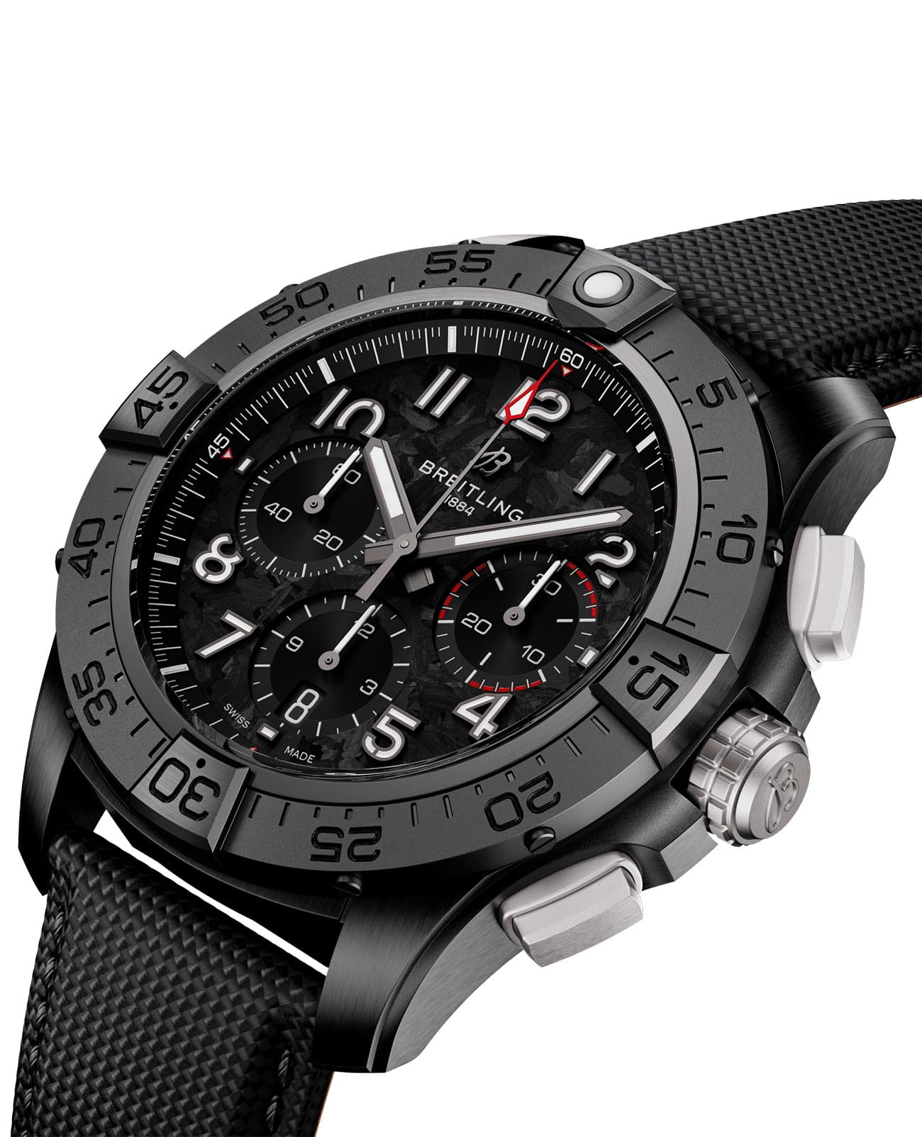 Breitling Breitling Avenger B01 Chronograph 44 Night Mission SB0147101B1X1 , наручные мужские часы фото под углом