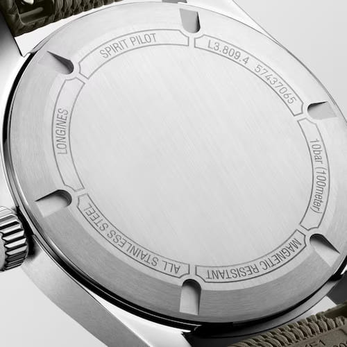 Longines Longines Spirit Pilot 39 mm L3.809.4.53.9 , наручные мужские часы фото под углом