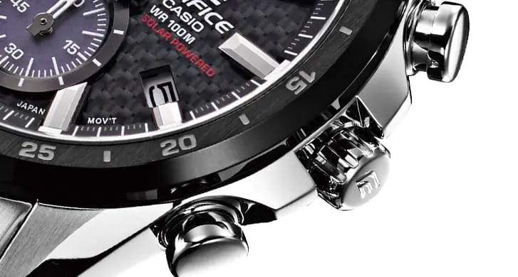 Casio Casio Edifice EQS-900DB-1AVUDF (EQS-900DB-1A) кварцевые мужские часы часы крупный план черный циферблата