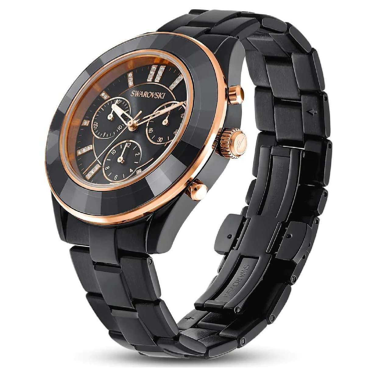 Swarovski Swarovski Octea Lux Sport 5610472  — детали корпуса и нержавеющая сталь с pvd-покрытием