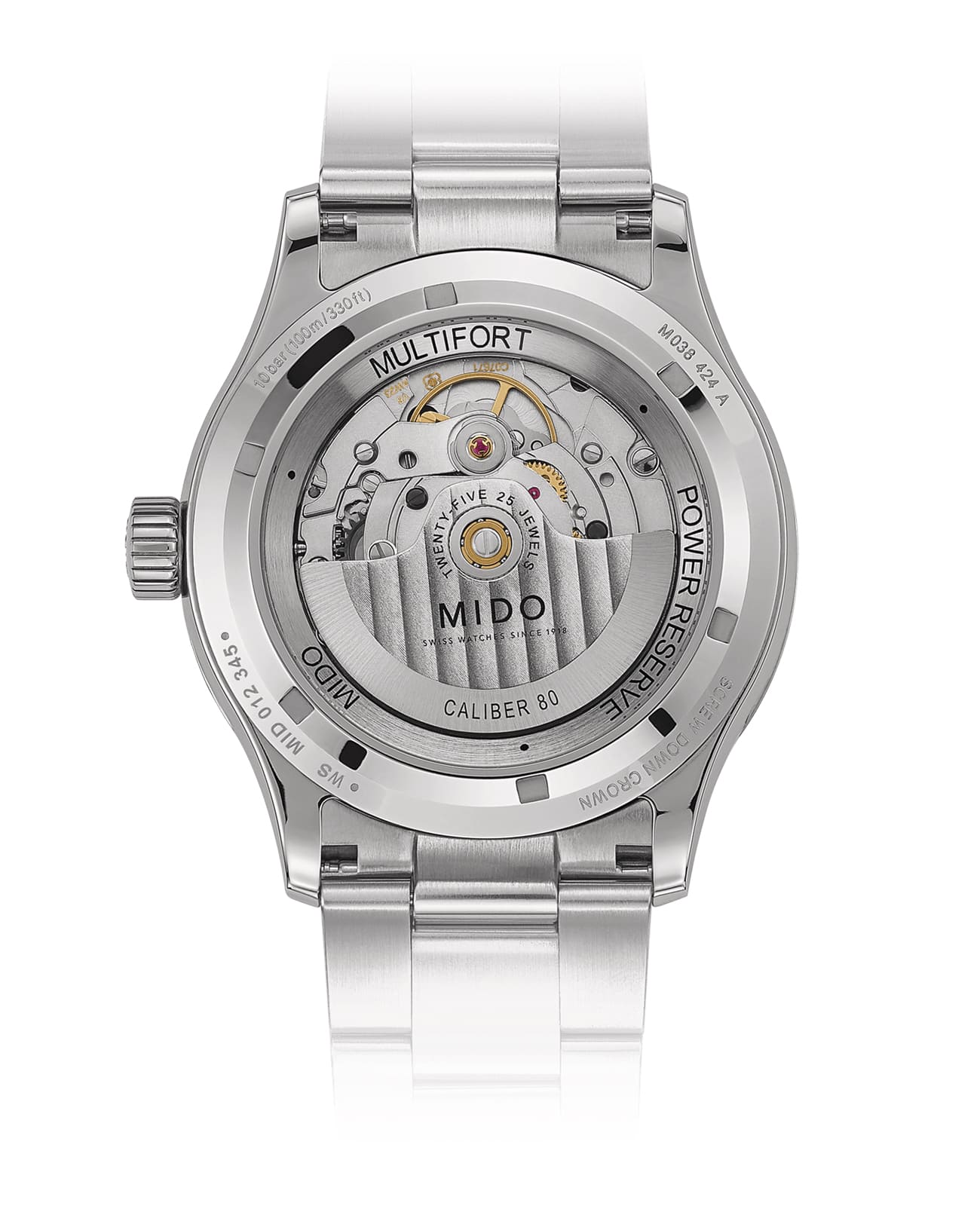 Mido Mido Multifort Power Reserve M038.424.11.041.00 , наручные мужские часы фото под углом