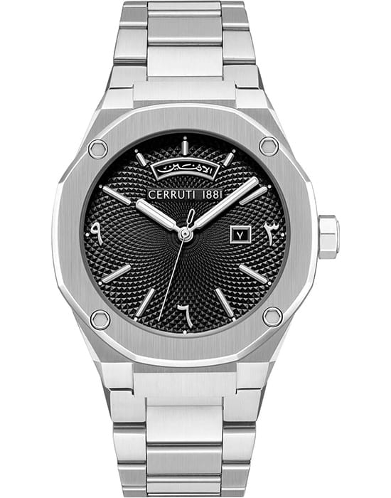 Cerruti 1881 Cerruti 1881 Razzuolo CIWGH0084801  CIWGH0084801 кварцевые мужские часы черный циферблат, браслет нержавеющая сталь — вид спереди