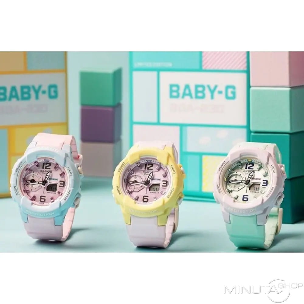 Casio Casio Baby-G BGA-230PC-9B , наручные женские часы фото под углом
