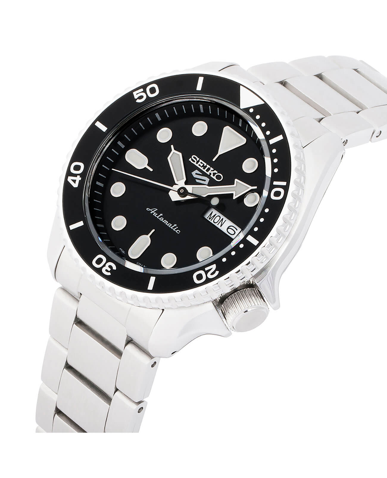 Seiko Seiko 5 Sports SRPD55K1S, 5 sports япония мужские часы на браслете нержавеющая сталь боковой вид