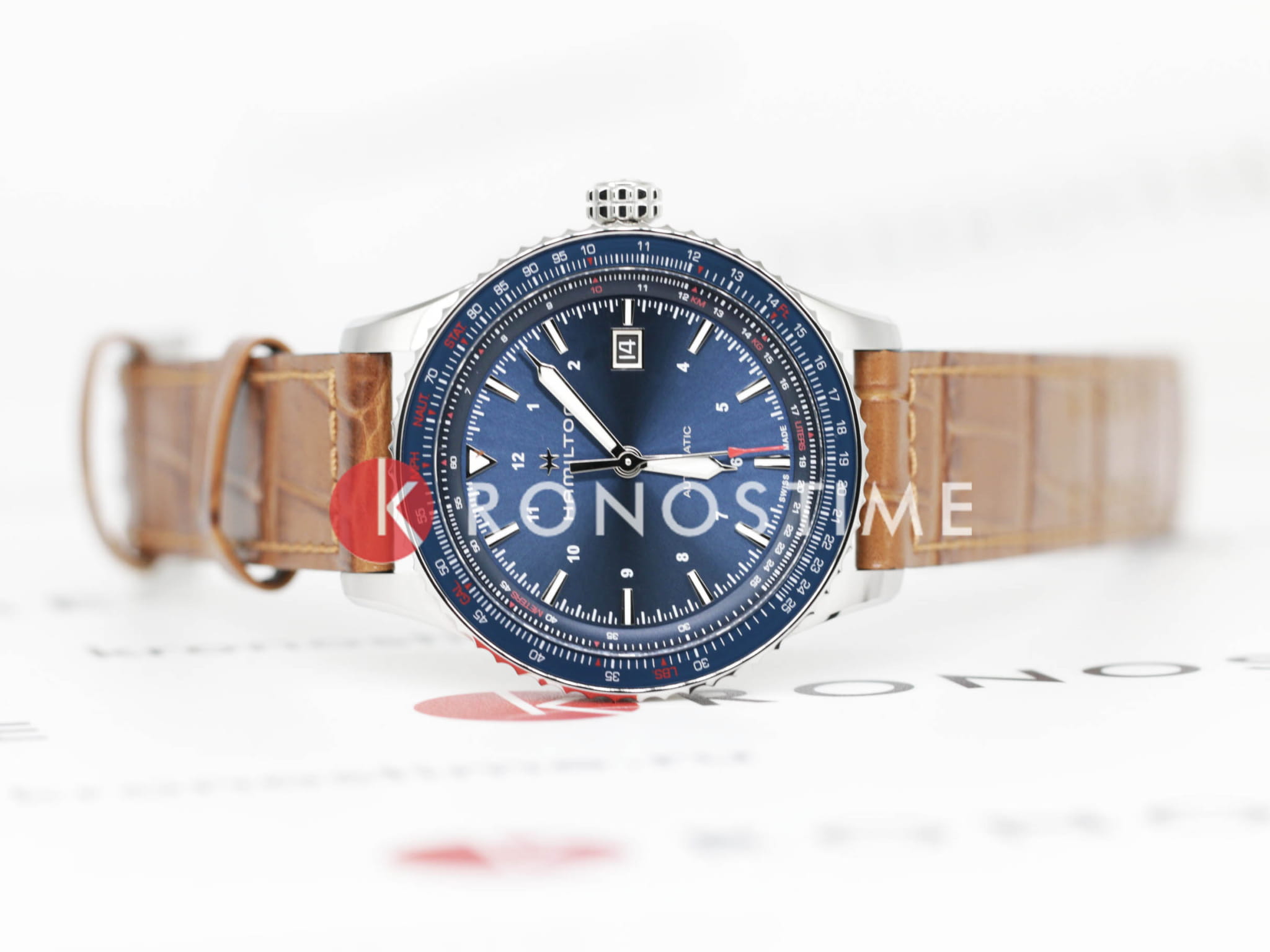 Hamilton Hamilton Khaki Aviation Converter Auto H76645540 мужские часы синий циферблат на запястье