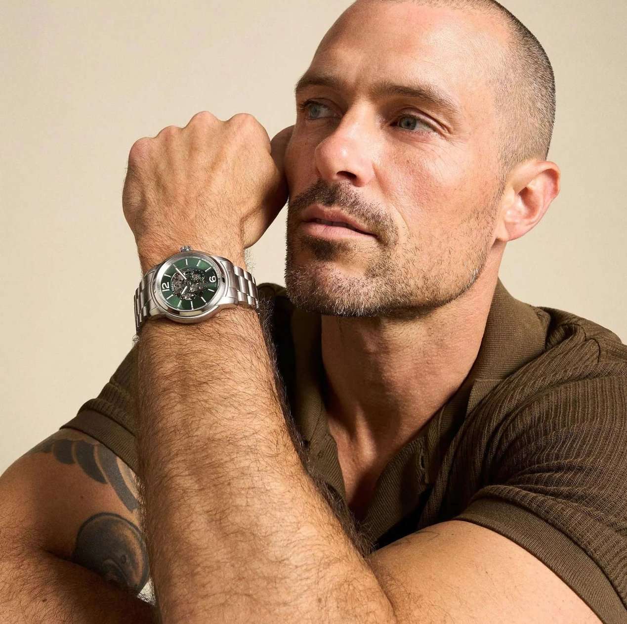 Fossil Fossil Heritage ME3262 , наручные мужские часы фото под углом