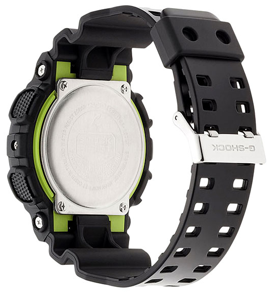 Casio Casio G-Shock GA-100LY-1A, g-shock япония мужские часы на браслете пластик боковой вид