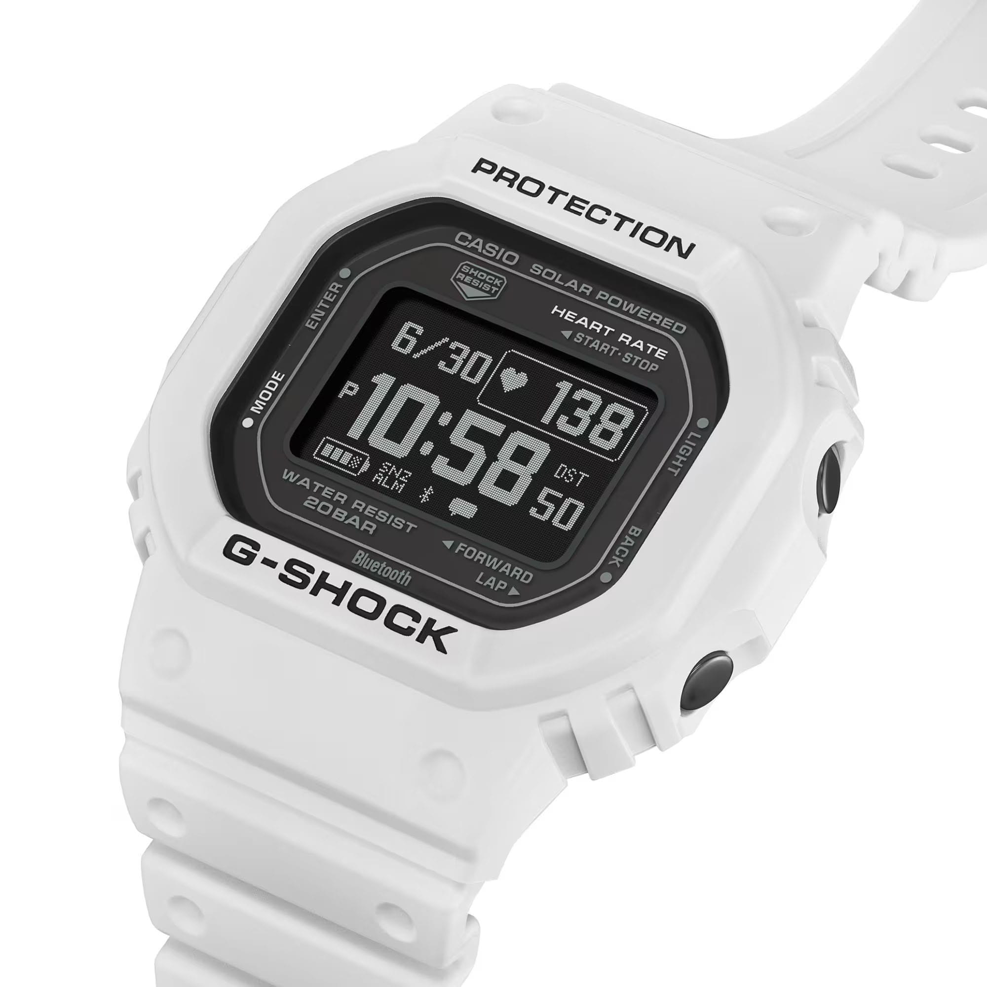 Casio Casio G-Shock DW-H5600-7DR (DW-H5600-7) электронные мужские часы часы крупный план черный циферблата