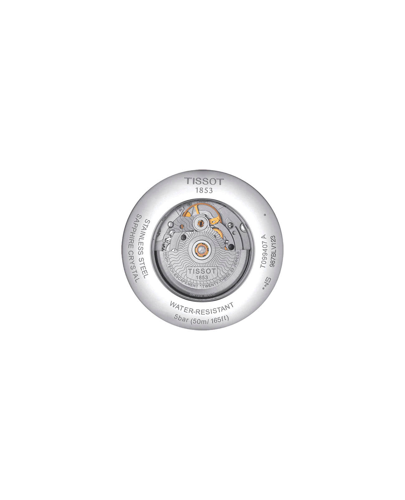 Tissot T0994071104800 мужские часы застежка крупным планом