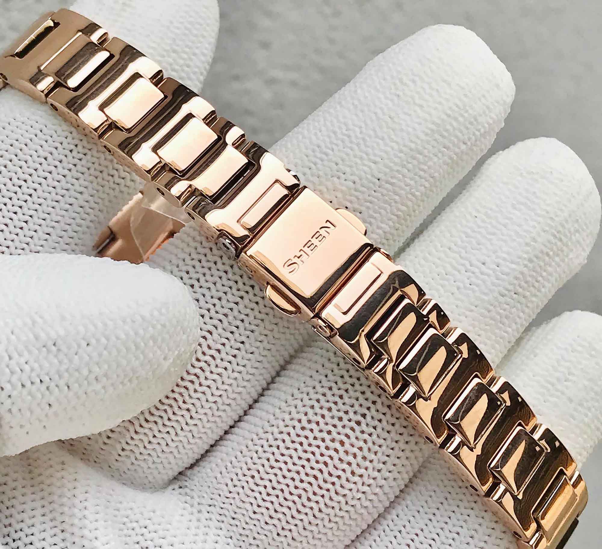 Casio Casio Sheen SHE-3043PG-7A женские часы перламутровый циферблат на запястье