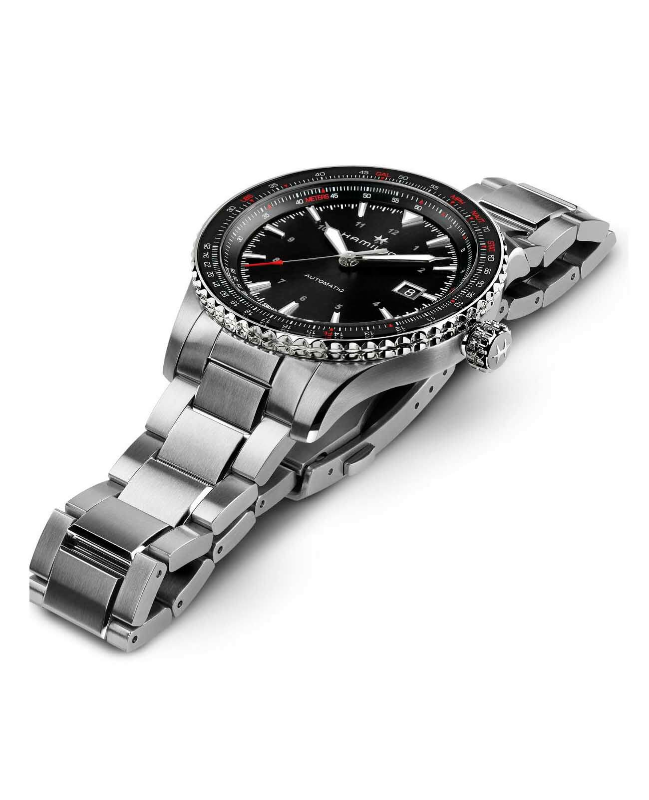 Hamilton Hamilton Khaki Aviation Converter H76615130  — детали корпуса и нержавеющая сталь