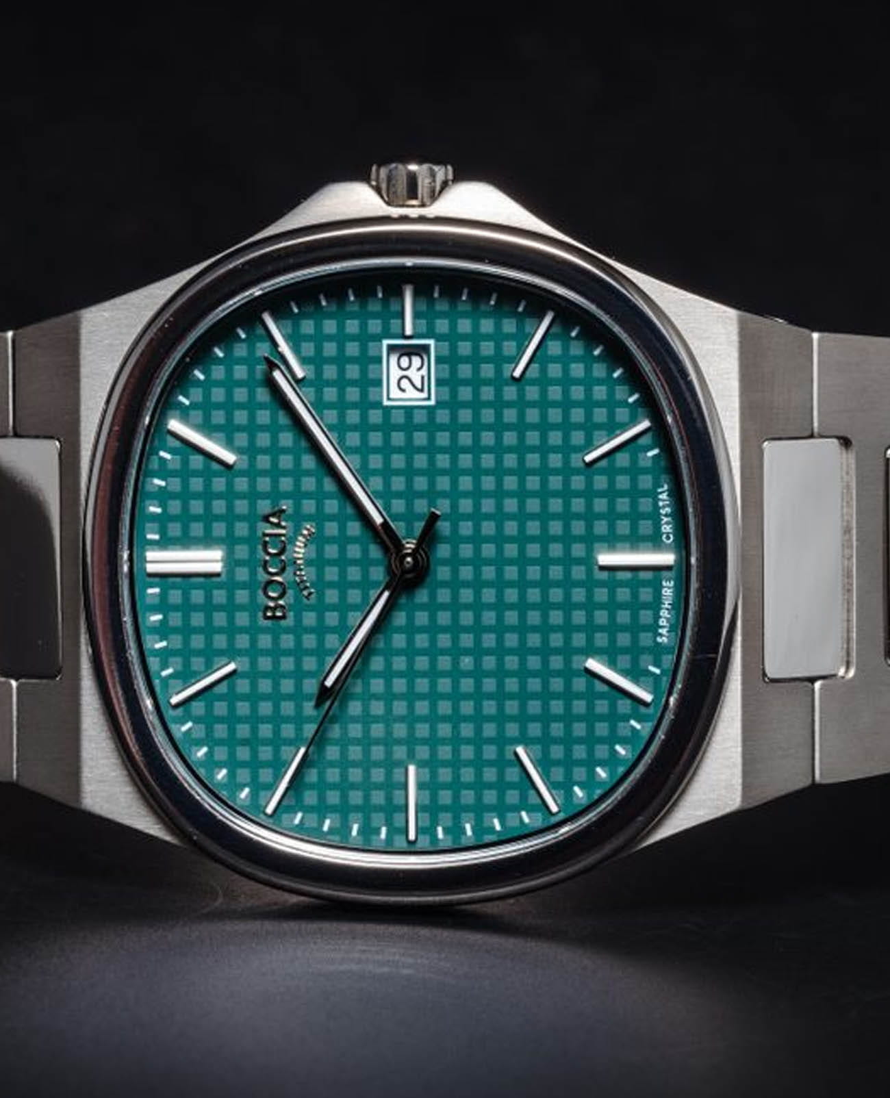 Boccia Titanium Boccia Titanium Square 3657-03 , наручные мужские часы фото под углом