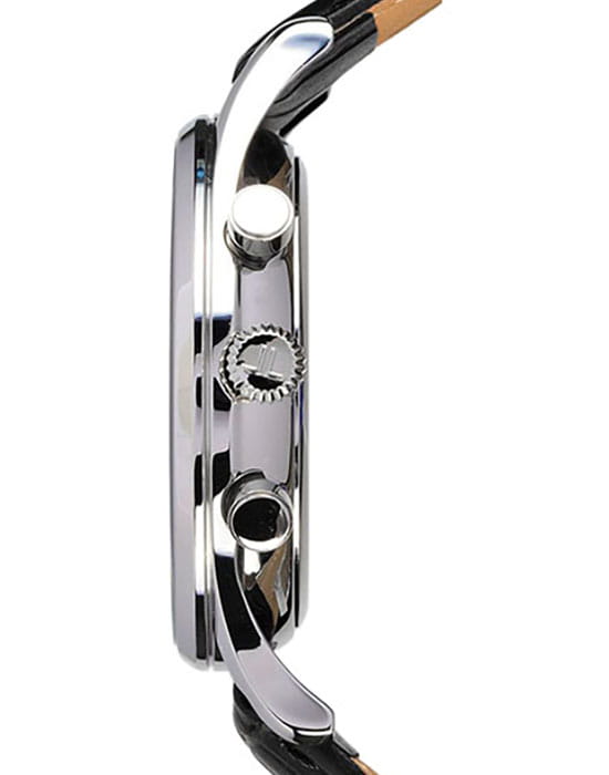 Jacques Lemans Jacques Lemans 1-1654ZB,  австрия мужские часы на браслете кожаный боковой вид