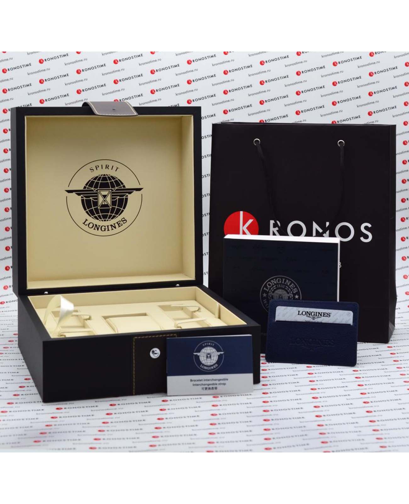 Longines L38204930 мужские часы застежка крупным планом