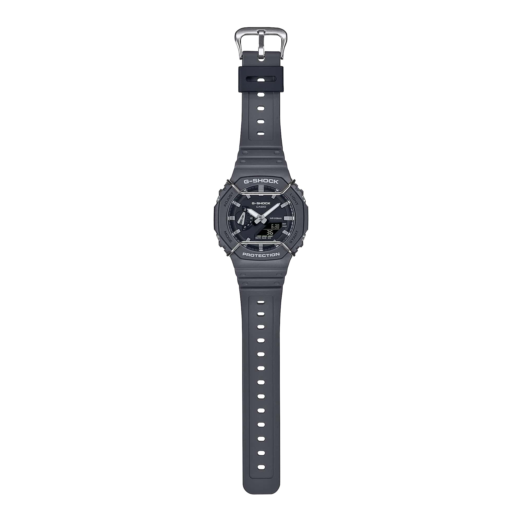 Casio Casio G-Shock GA-2100PTS-8ADR (GA-2100PTS-8A) мужские часы серый циферблат на запястье