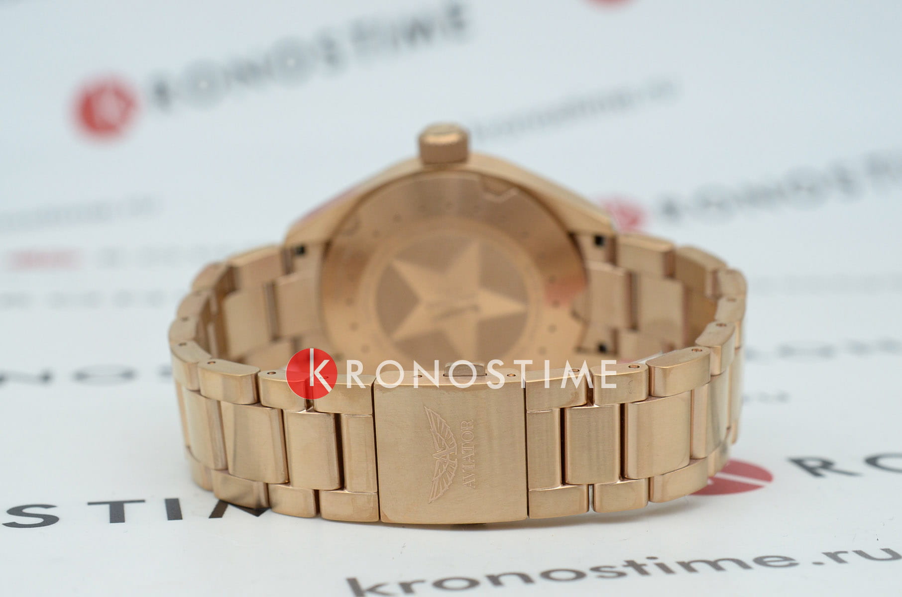 Aviator Aviator Airacobra V.1.22.2.152.5  - задняя крышка металл сталь корпуса, швейцария часы