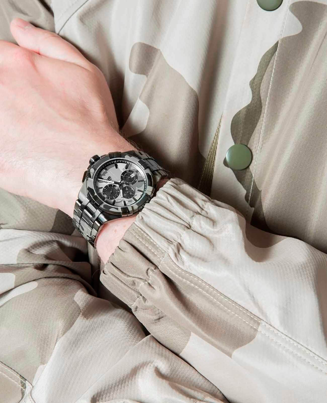 Оригинальные часы Maurice Lacroix Maurice Lacroix Aikon Chronograph AI1018-PVB02-336-1 кварцевые калибр механизма  общий вид