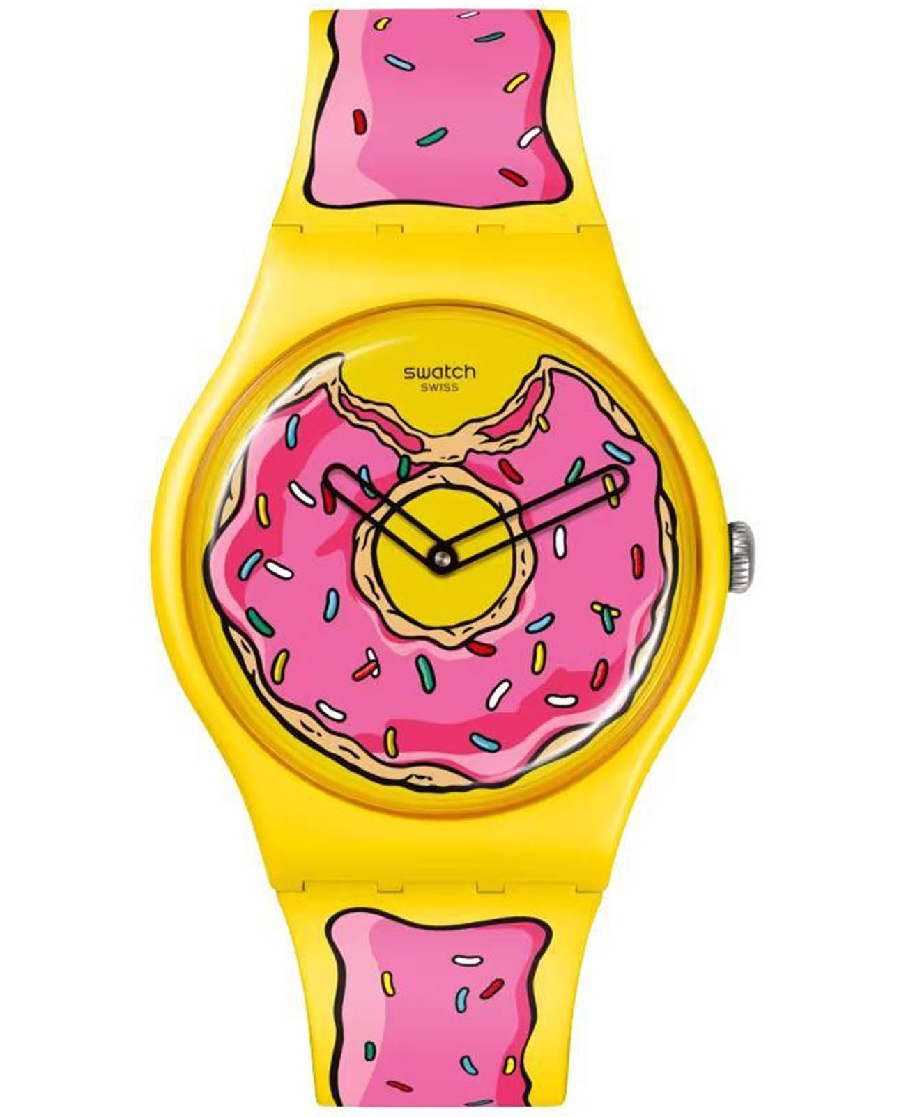 Swatch Swatch New Gent Biosourced SO29Z134  SO29Z134 кварцевые женские часы цветной циферблат, браслет силикон — вид спереди