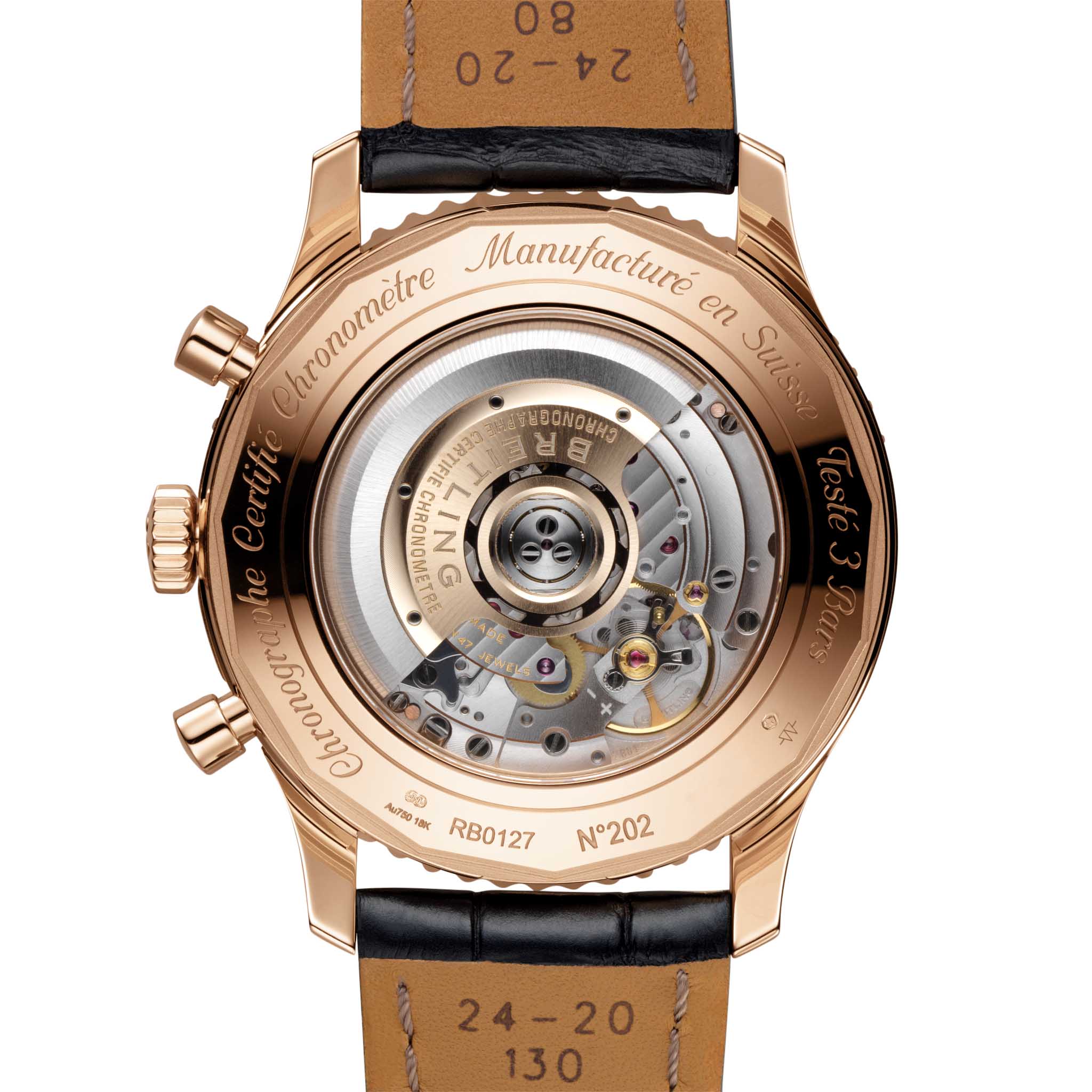 Оригинальные часы Breitling Breitling Navitimer B01 Chronograph 46 RB0127121F1P1 механические калибр механизма мануфактурный механизм breitling caliber b01 общий вид