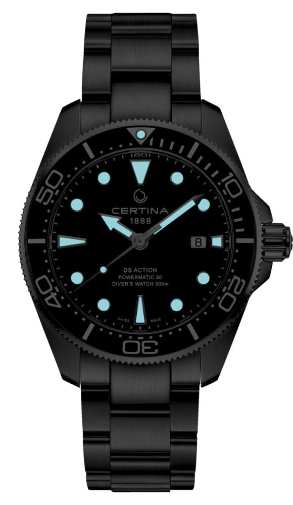 Оригинальные часы Certina Certina DS Action Diver C032.607.11.051.00 механические калибр механизма powermatic 80.611 общий вид