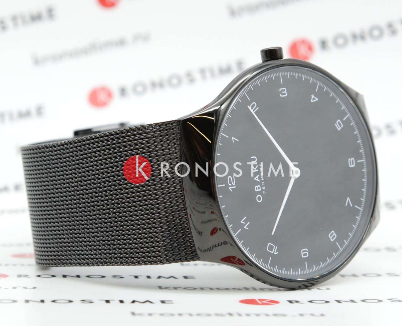 Оригинальные часы Obaku Obaku Slank V306GXBBMB кварцевые калибр механизма  общий вид