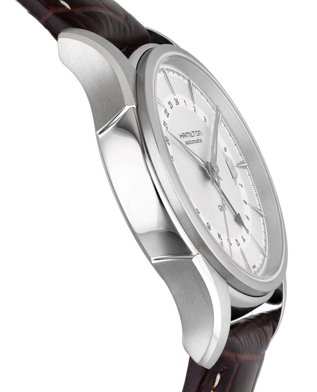 Оригинальные часы Hamilton Hamilton Jazzmaster Traveler GMT Auto H32585551 механические калибр механизма  общий вид