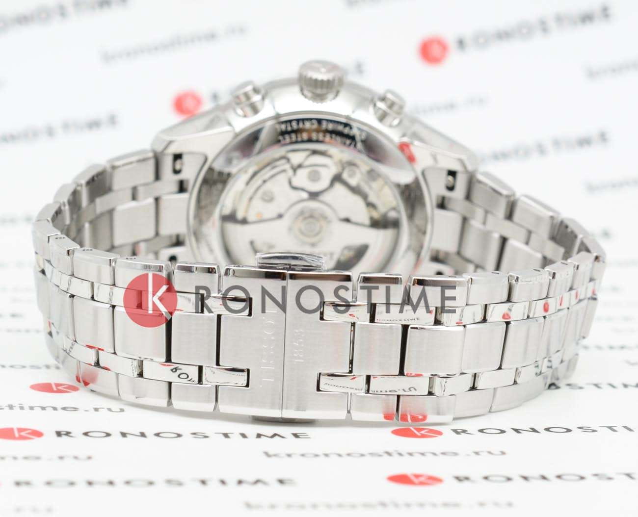 Tissot Tissot Chemin des Tourelles Automatic Chronograph T139.462.11.038.00 механические мужские часы часы крупный план белый циферблата