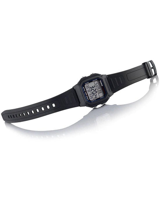 Casio Casio Collection W-800H-1AVDF (W-800H-1A) кварцевые мужские часы часы крупный план зеленый циферблата