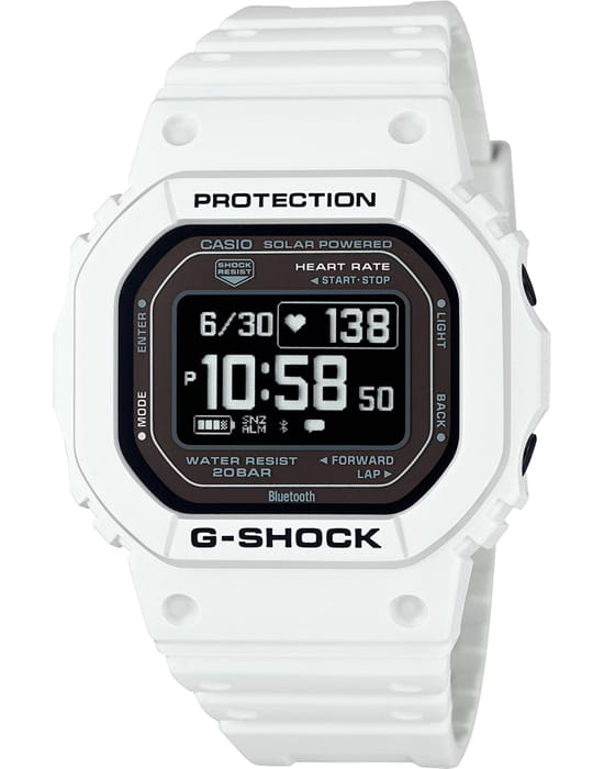 Casio Casio G-Shock DW-H5600-7DR (DW-H5600-7)  DW-H5600-7DR электронные мужские часы черный циферблат, браслет пластик — вид спереди