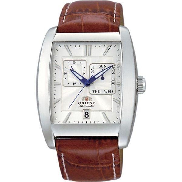 Orient Orient ETAB005W (FETAB005W)  FETAB005W  мужские часы  циферблат, браслет кожаный — вид спереди