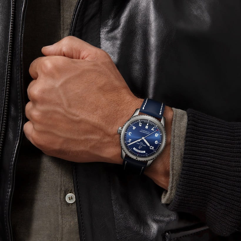 Оригинальные часы Breitling Breitling Aviator 8 Automatic Day & Date 41 A45330101C1X3 механические калибр механизма breitling 45 общий вид