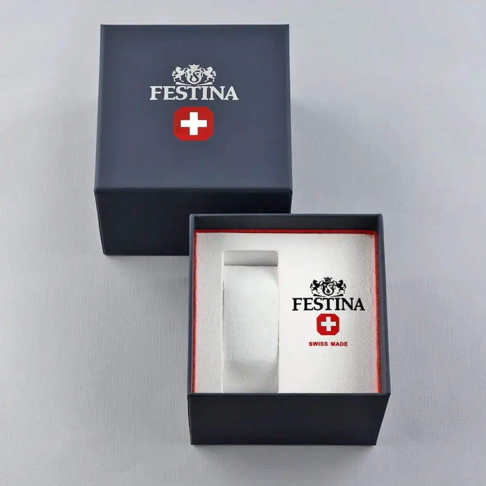 Оригинальные часы Festina Festina Swiss Made F20049/4 кварцевые калибр механизма ronda 785 общий вид