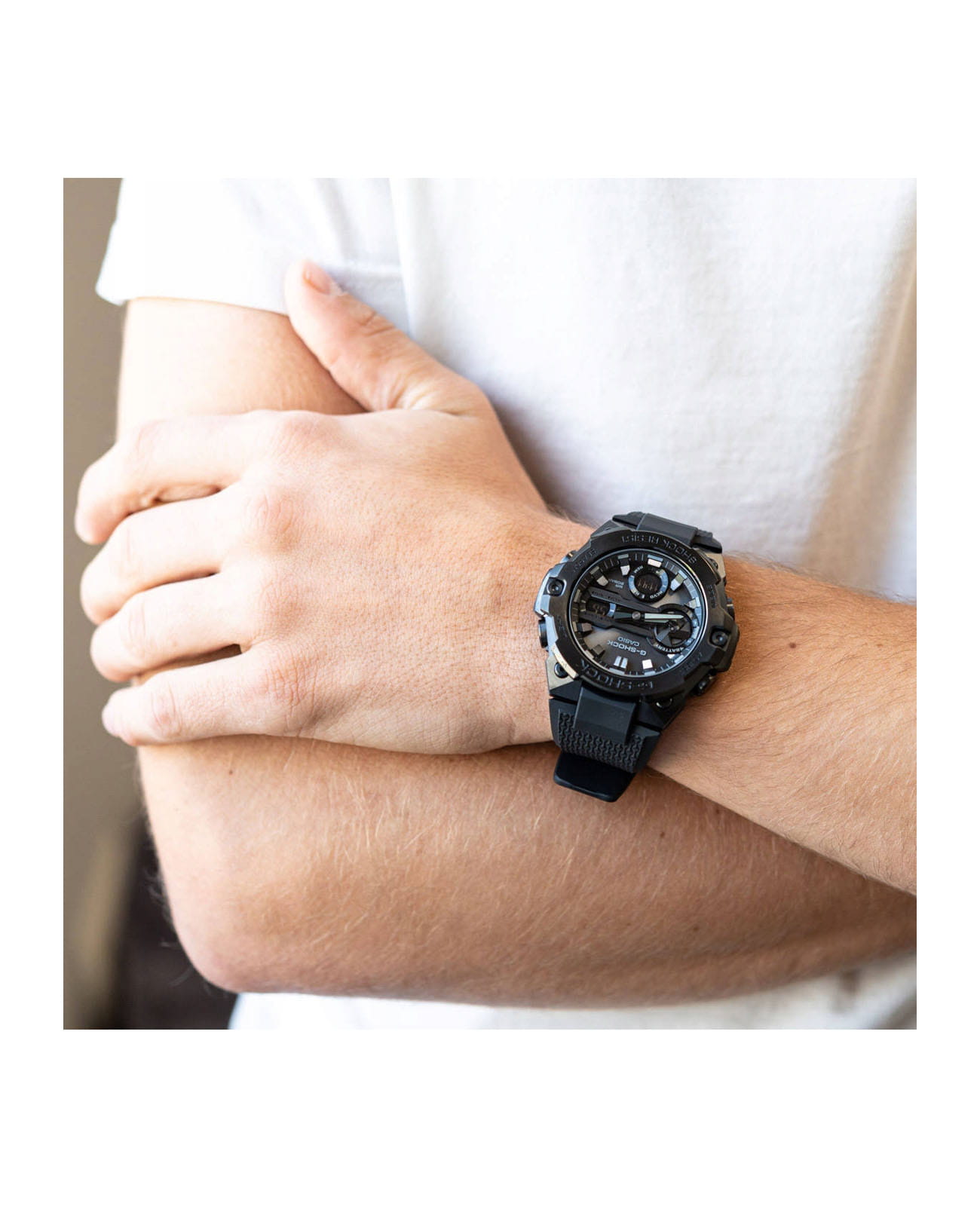 Casio Casio G-Shock GST-B400BB-1ADR (GST-B400BB-1A) япония наручные мужские часы заводная головка с логотипом Casio