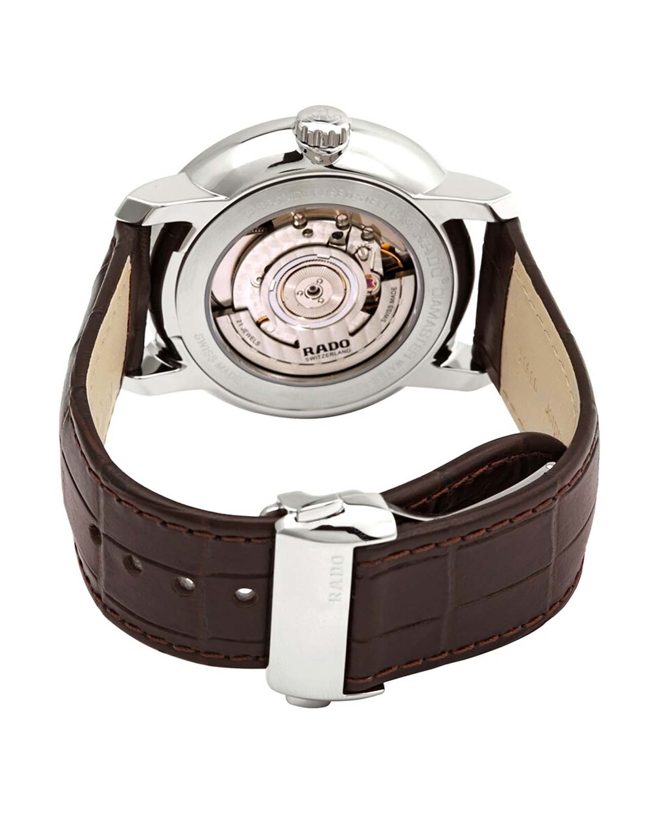 Rado Rado Diamaster R14077126, diamaster швейцария мужские часы на браслете кожаный боковой вид