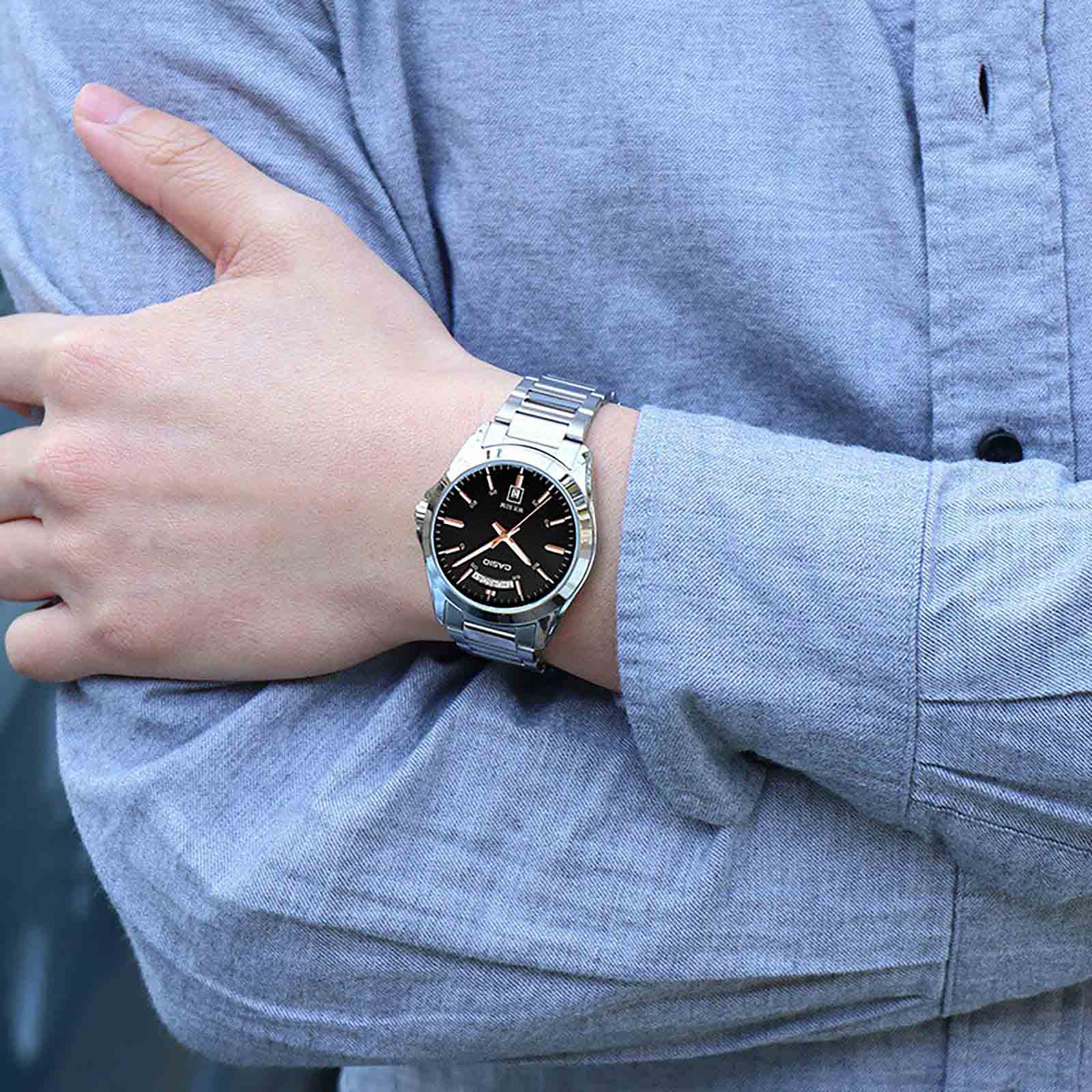 Casio Casio Collection MTP-1370D-1A2VDF (MTP-1370D-1A2), collection япония мужские часы на браслете нержавеющая сталь боковой вид