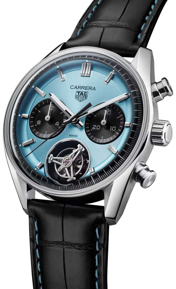 TAG Heuer TAG Heuer Carrera Chronograph Tourbillon CBS5014.FC6573 , наручные мужские часы фото под углом