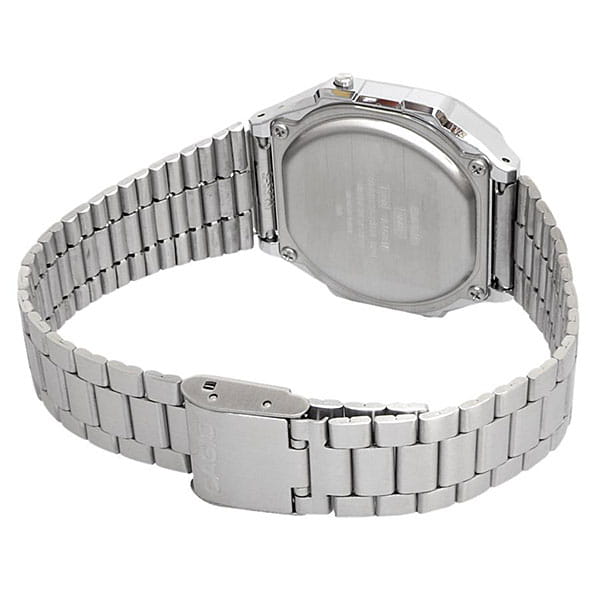 Casio Casio Vintage A-168WER-2A кварцевые мужские часы часы крупный план  циферблата