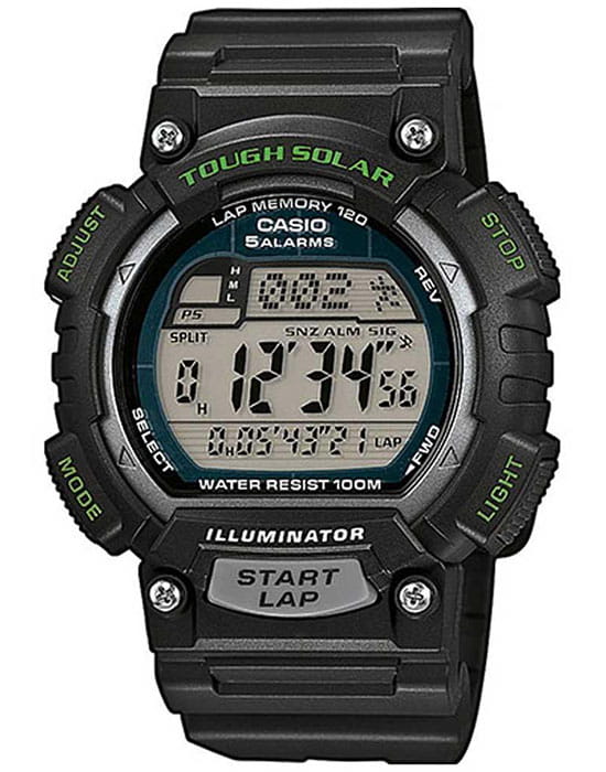 Casio Casio Collection STL-S100H-1A  STL-S100H-1A кварцевые мужские часы серый циферблат, браслет пластик — вид спереди