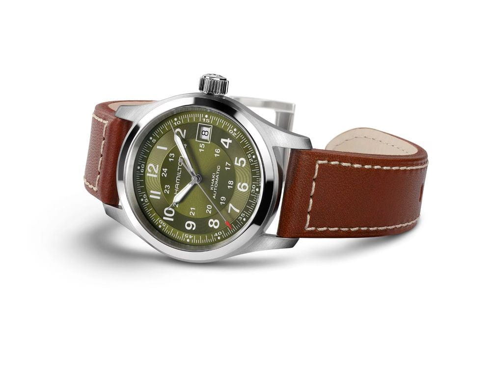 Hamilton Hamilton Khaki Field Auto H70455560, khaki field швейцария мужские часы на браслете кожаный боковой вид