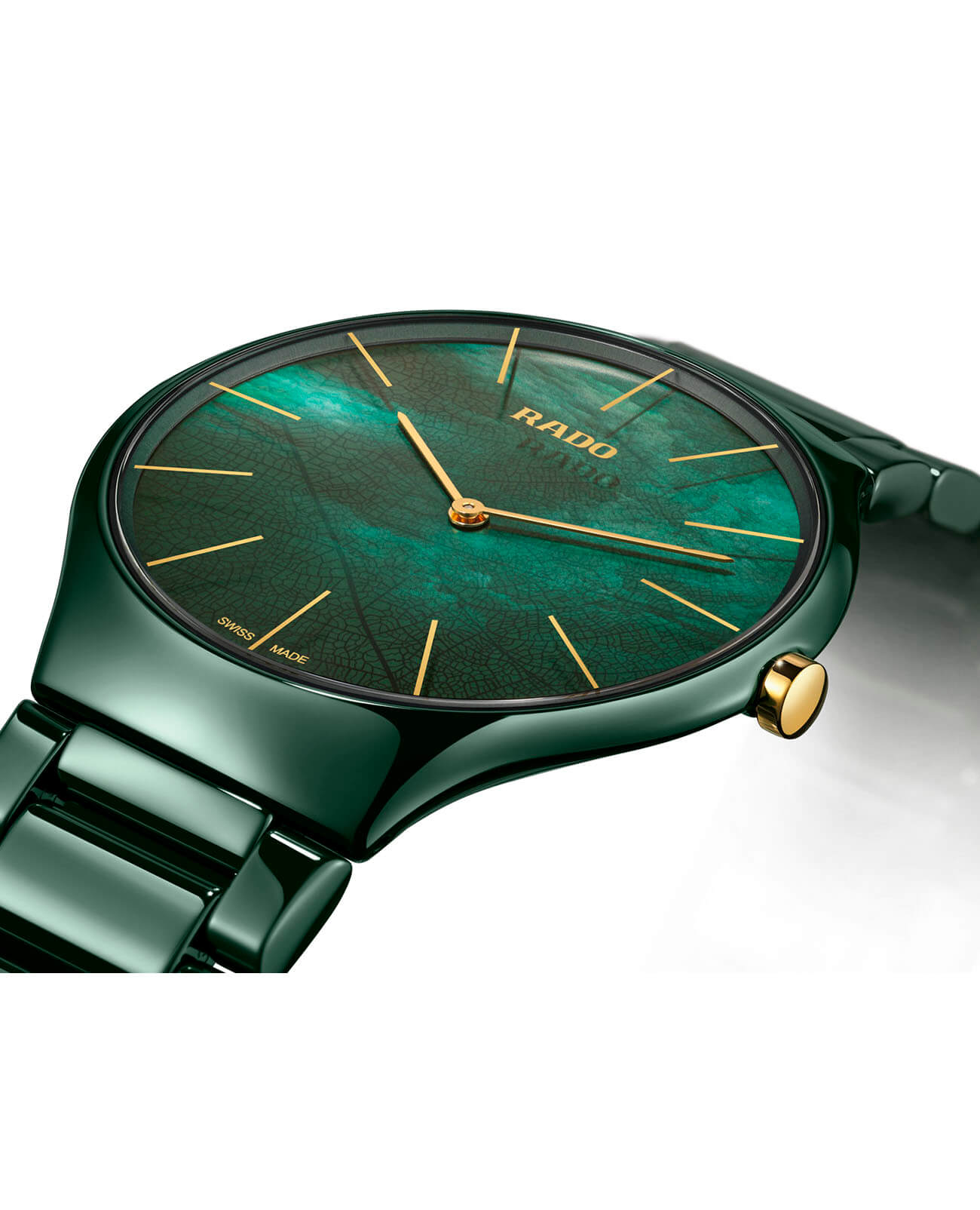 Rado Rado True Thinline R27006912, true thinline швейцария женские часы на браслете высокотехнологичная керамика боковой вид