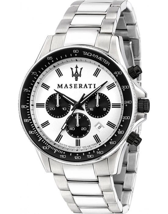 Maserati Maserati SFIDA R8873640003  R8873640003 кварцевые мужские часы  циферблат, браслет нержавеющая сталь — вид спереди