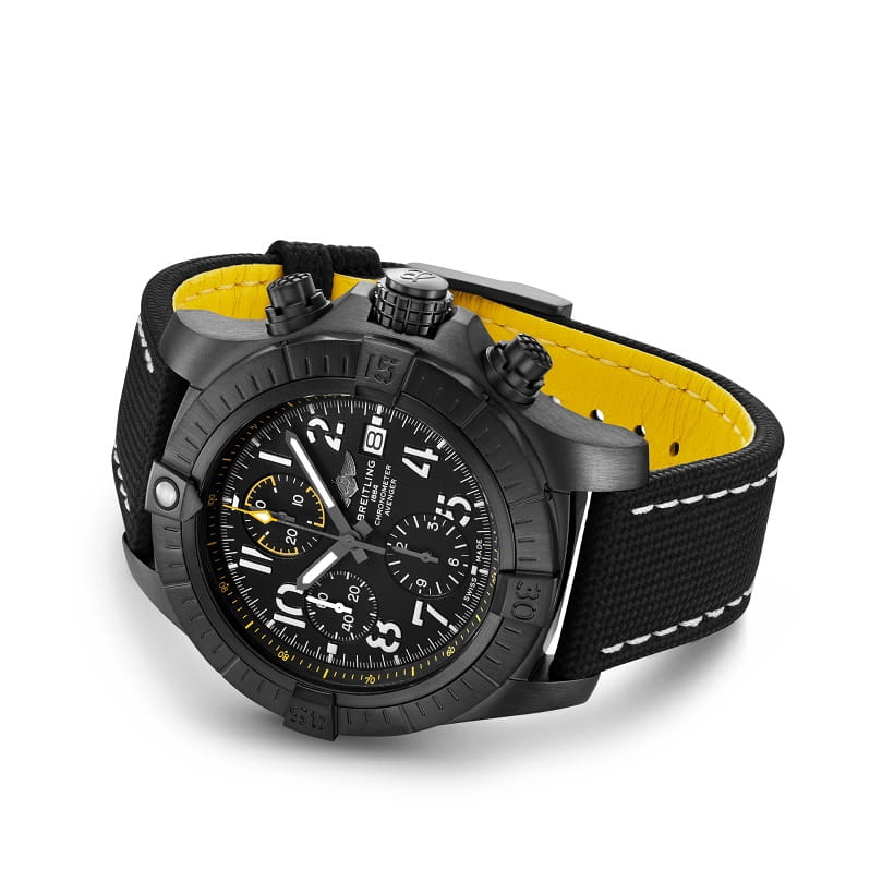 Breitling Breitling Avenger Chronograph 45 Night Mission V13317101B1X2, avenger швейцария мужские часы на браслете кожаный боковой вид