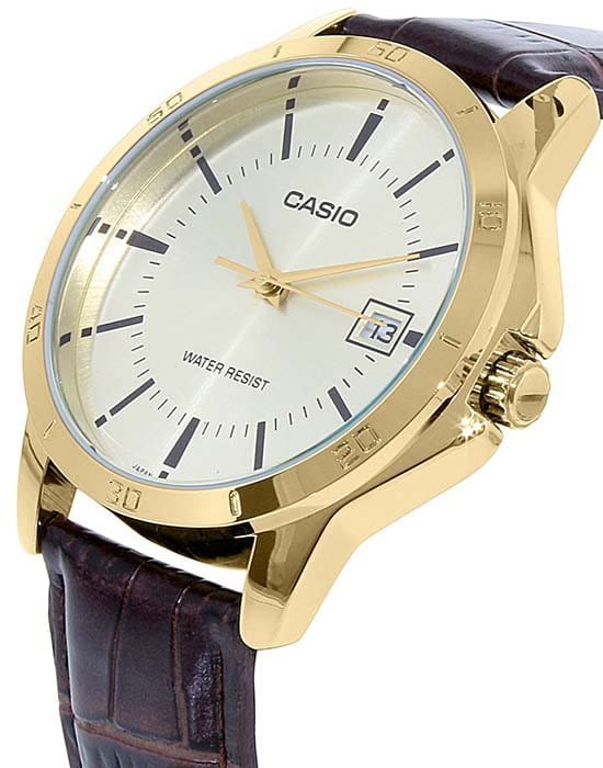 Casio Casio Collection MTP-V004GL-9AUDF (MTP-V004GL-9A) , наручные мужские часы фото под углом