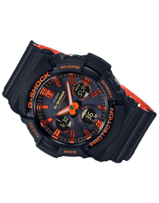 Casio Casio G-Shock GAW-100BR-1A , наручные мужские часы фото под углом