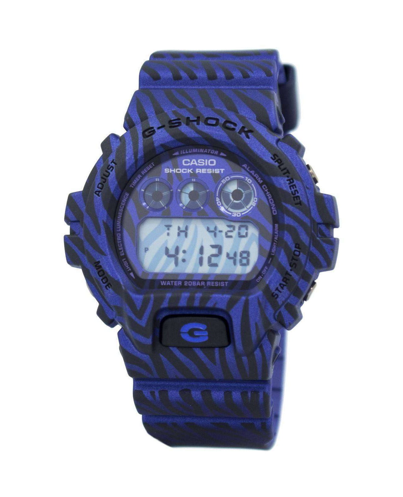 Casio Casio G-Shock DW-6900ZB-2DR электронные мужские часы часы крупный план  циферблата
