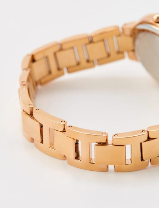 Fossil Fossil Carlie  ES3284,  сша женские часы на браслете нержавеющая сталь + золото 18к боковой вид