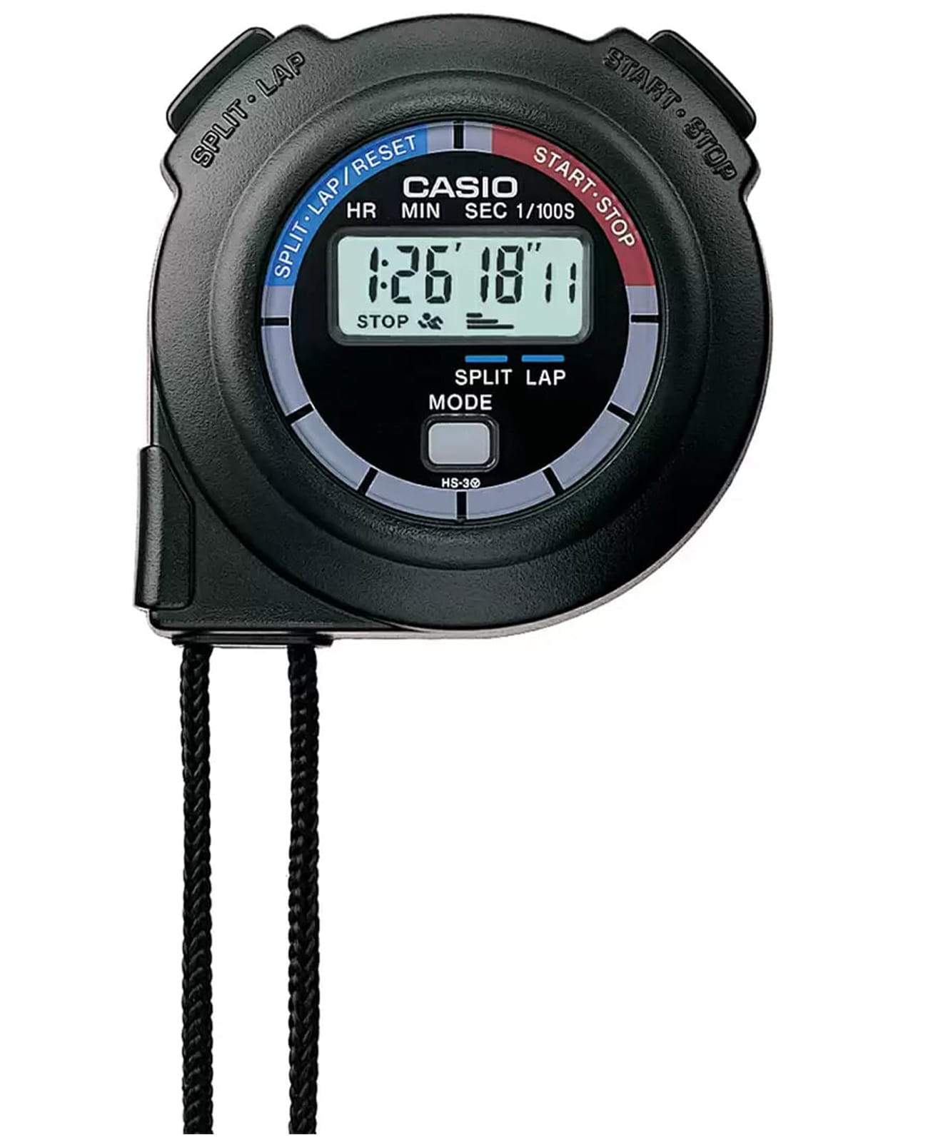 Casio Casio Collection HS-3V-1  HS-3V-1 кварцевые мужские часы  циферблат, браслет тканевый — вид спереди