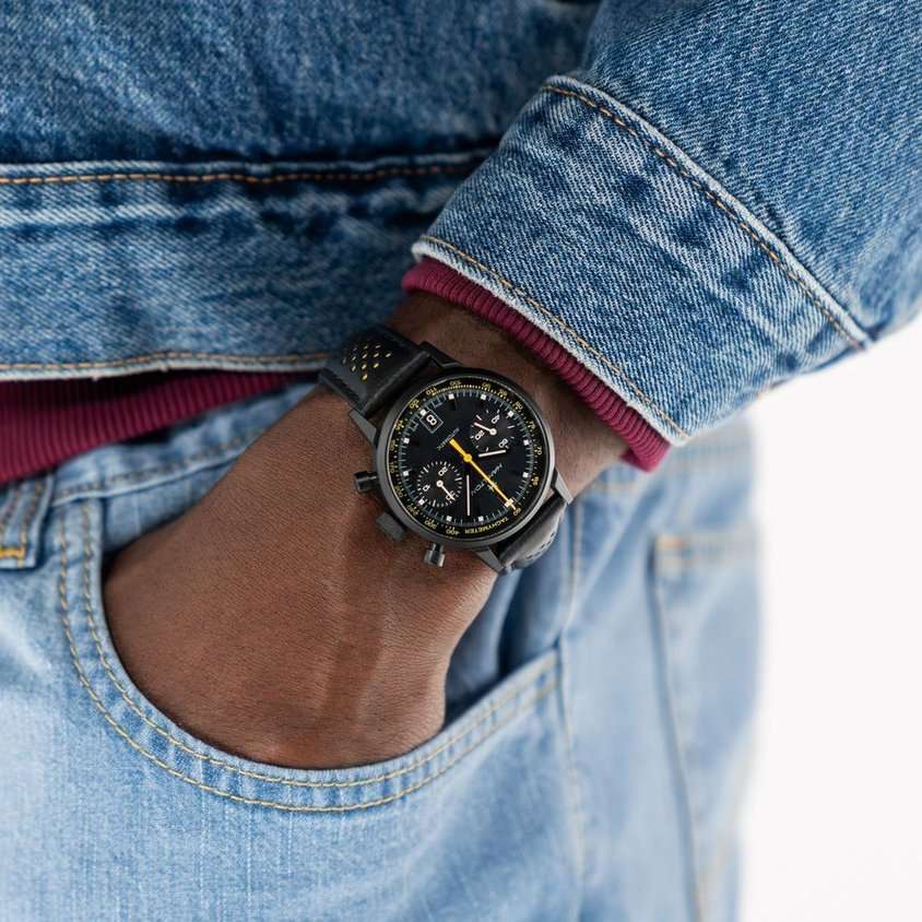 Hamilton Hamilton American Classic Intra-matic Autochrono Full Black H38446731  - задняя крышка сталь корпуса, швейцария часы